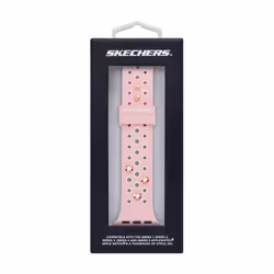 Skechers All-Gender Apple 38/40/41mm Silicone Interchangeable Watch Band Strap  Color: Blush (Model: SRS6002)