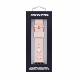 Skechers All-Gender Apple 38/40/41mm Silicone Interchangeable Watch Band Strap  Color: Blush (Model: SRS6005)
