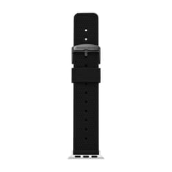 Skechers All-Gender Apple 38/40/41mm Silicone Interchangeable Watch Band Strap  Color: Black (Model: SRS1000)