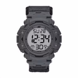 Skechers Men's Keats Digital Chronograph Watch Color: Gray (Model: SR1147)