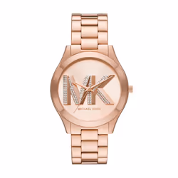 Michael Kors Slim Runway Three-Hand Rose Gold-Tone Stainless Steel Women's Watch (Model: MK4733)