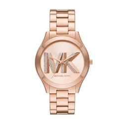 Michael Kors Slim Runway Three-Hand Rose Gold-Tone Stainless Steel Women's Watch (Model: MK4733)