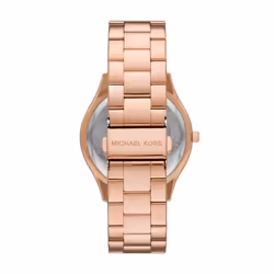 Michael Kors Slim Runway Three-Hand Rose Gold-Tone Stainless Steel Women's Watch (Model: MK4733)
