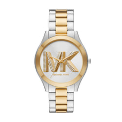 Michael Kors Slim Runway Three-Hand Two-Tone Stainless Steel Women's Watch (Model: MK4735)