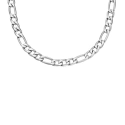 Fossil Men's All Stacked Up Stainless Steel Chain Necklace  Color: Silver (Model: JF04721040)