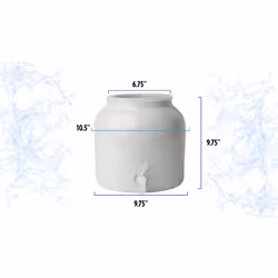 New Wave Enviro Products Porcelain Water Dispenser  White
