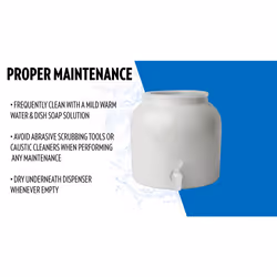New Wave Enviro Products Porcelain Water Dispenser  White