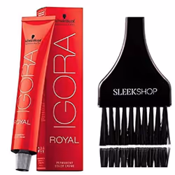 Schwarzkopf Professional Igora Royal Permanent Hair Color (with Sleek Tint Brush) (4-0 Medium Brown)