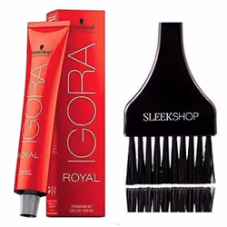 Schwarzkopf Professional Igora Royal Permanent Hair Color (with Sleek Tint Brush) (6-12 Dark Blonde Cendre Ash)