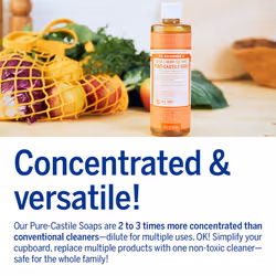 Dr. Bronner's - Pure-Castile Liquid Soap (Tea Tree  16 ounce  2-Pack) - Made with Organic Oils  18-in-1 Uses: Acne-Prone Skin  Dandruff  Laundry  Pets