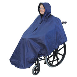 Wheelchair Poncho - Waterproof Wheelchair Cover - Wheelchair Clothing - Blue