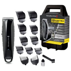 Remington HC5880 Professional Indestructible Hair Trimmer (Impact-Resistant Polycarbonate Housing, 7.4 V Hairdresser Motor, 11 Attachment Combs, Mains