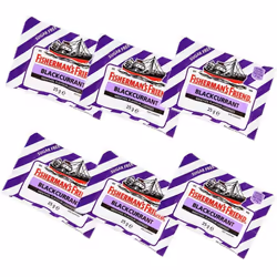 Fishermans Friend Blackcurrant Flavour Lozenges with Sweeteners 25g-PACK-OF-6
