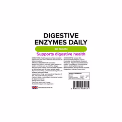 Lindens Digestive Enzymes Daily Tablets - 90 Pack - Contains Betaine Hcl, Papain, Amylase & Lipase to Promote Better Digestion - UK Manufacturer,