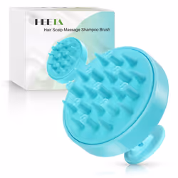 HEETA Hair Scalp Massager Brush Updated Hair Shampoo Brush Wet & Dry Scalp Exfoliator with Soft Silicone Bristles Head Mas ...