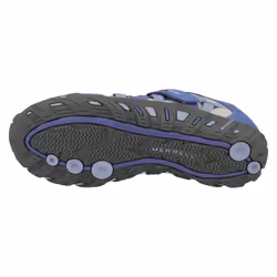 ) Girls Merrell Z-Strap Trainers Waterpro Z-Rap - M Fit - UK 10 Child, Persian Jewel (Blue