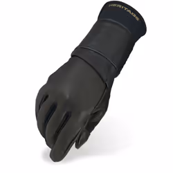 Heritage Jr. Pro 8.0 Bull Riding Gloves Size 6 Black