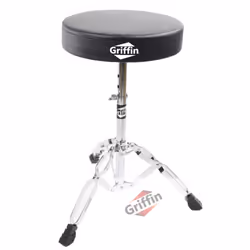 Griffin Drum Throne Stand Padded Drummers Seat Comfortable Drum Set Percussion Chair for Adults Professional Musicians Guit ...