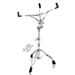 Griffin Snare Drum Stand Deluxe Percussion Hardware Base Kit | Double Braced  Light Weight Mount for Standard Snares  Tom Drums & Practice Pad | Slip-