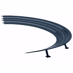 Carrera 20576 High Banked Curve 3/30, 6 Pieces - Digital 124/132 & Analog