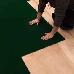 Mohawk Home 24"""" x 24"""" Indoor/Outdoor 0.25"""" Pile Height  Peel and Stick Carpet Tile  Green Polyester  (15 Tiles) (60 sqft/Box)