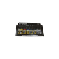 Vallejo Model Air Basic Colors Acrylic Paint Set for Air Brush - Assorted Colours (Pack of 8)