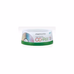 Memorex 80 Minute CD-RW 4x-12x High Speed 25 Pack Spindle