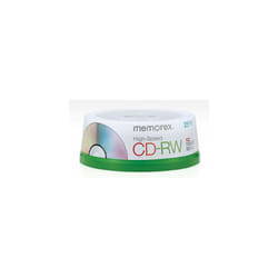 Memorex 80 Minute CD-RW 4x-12x High Speed 25 Pack Spindle