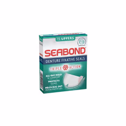 SEA-BOND Denture Adhesive Seals Uppers Original 15 ea