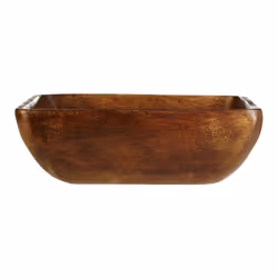 Housewares Large Dark Brown Wooden Fruit Bowl Salad Bowl Serving Bowl Large Bowl Bamboo Fruit Bowl Salad Bowl & Servers 8 cm x 26 cm x 26 cm