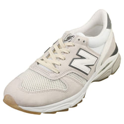 New Balance 770.9 Made In England Mens Fashion Trainers in White Grey - 7