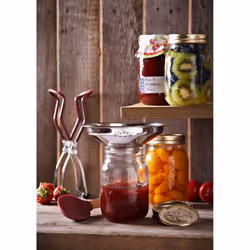 Kilner Stainless Steel Easy Fill Jam Jar Funnel, Silver, 14 x 14 x 5 cm