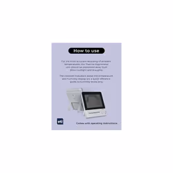 Healthy living thermometer & hygrometer with comfort zone indication