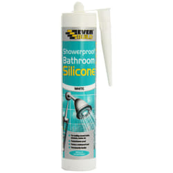 Everbuild SHOWWE C3 Showerproof Bathroom Silicone Sealant - White