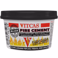 500 gram Black Fire Cement - Excellent Adhesion - Converts to Rock â Patching â Repairing â Fireplaces â Stoves â B ...