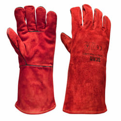 Scan GLOWELRED Welders Gauntlet - Red