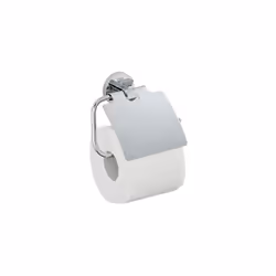 GROHE 40367001 Essentials Wall-Mounted Toilet Paper Holder with Cover, Starlight Chrome