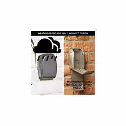 MASTER LOCK Certified Key Safe [Reinforced Security] [CNPP Certification] [Weatherproof - Outdoor] [Wall Mounted] - 5415EURD - Key Lock Box