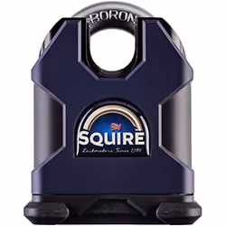 Squire Heavy Duty Padlock (SS65CS) - Toughest Closed Shackle - Durable Stronghold Padlock - Alloy Steel for Corrosion Resista ...