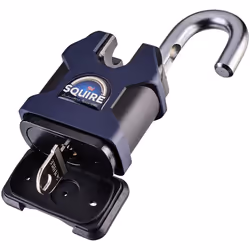 Squire Heavy Duty Padlock (SS65CS) - Toughest Closed Shackle - Durable Stronghold Padlock - Alloy Steel for Corrosion Resistance - Weatherproof Lock