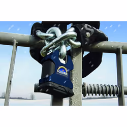 Squire Heavy Duty Padlock (SS65CS) - Toughest Closed Shackle - Durable Stronghold Padlock - Alloy Steel for Corrosion Resistance - Weatherproof Lock