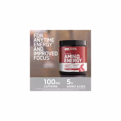 Amino Energy Pre Workout Powder Energy Drink with Beta Alanine Vitamin C Caffeine and Amino Acids Lemon Lime 30 Servings 270 g Packaging May Vary