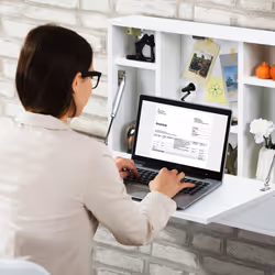Wall Mounted Table Foldable Laptop Workstation Floating Desk w/Shelves