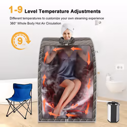 3L Portable Steam Sauna Spa Room Full Body Slimming Detox Therapy Tent