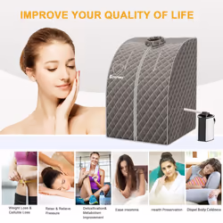3L Portable Steam Sauna Spa Room Full Body Slimming Detox Therapy Tent