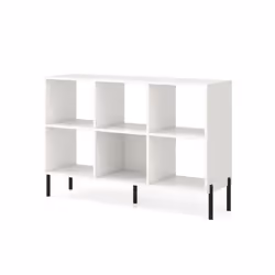 Wooden Bookcase 6 Cube Open Bookshelf Home Office Display Cabinet Rack
