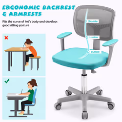 Children's Computer Desk Chair Study Chairs Kid's Office Task Chair