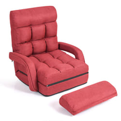 Folding Lazy Sofa Lounger Floor Gaming Armchair Adjustable Recliner