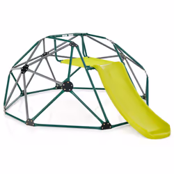 8FT Dome Climber Kids Toddler Climbing Frame With Slide Geometric Climbing Dome