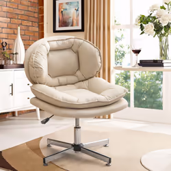 Home Office Swivel Chair Desk Chair Height Adjustable Vanity Chair Armless